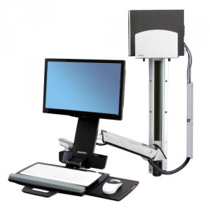 Ergotron 45-271-026 Styleview Sit-stand Combo System  With Medium Silv