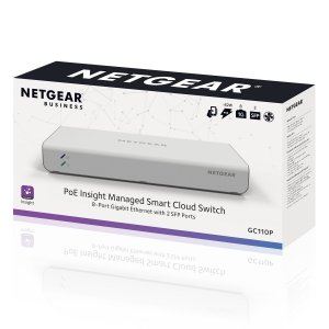 Netgear GC110P-100NAS 8-port Gigabit Ethernet Poe App Managed Smart Cl