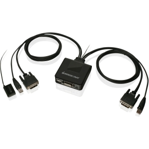 Iogear GCS922U 2-port Usb Dvi Cable Kvm Switch - 2 Computer(s) - 1 Loc