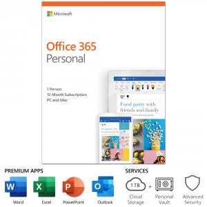 Microsoft QQ2-00728 Off 365 Personal English Subscr 1yr Na Only Medial