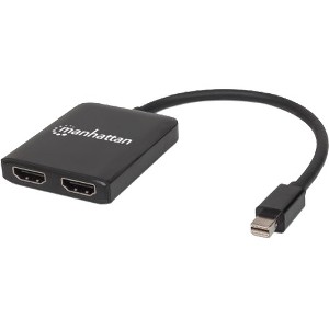 Manhattan 152723 Mini Displayport To 2-port Hdmi Splitter Hub With Mst