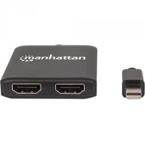 Manhattan 152723 Mini Displayport To 2-port Hdmi Splitter Hub With Mst