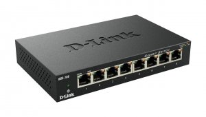 D-link DGS-108 Switch Dgs-108 8-port Gigabit Qos Switch Metal Chassis 