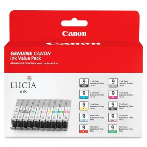 Original Canon PGI9 (pgi-9) Blackcolor 10-ink Combo Pack (includes 1 E