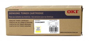 Original Okidata 43865765 Oki Yellow Toner Cartridge (6000 Yield) (typ