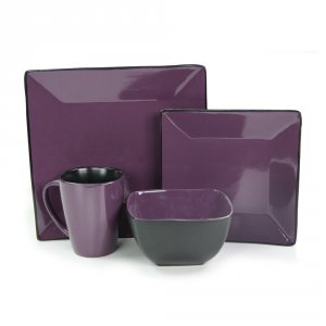 Elama ELM-MULBERRY16 Mulberry Loft 16 Piece Modern Premium Stoneware D