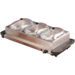 Brentwood BF-315 Triple Buffet Server W Warming Tray