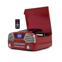 Techplay ODC35-RD 3 Speed Turntable, Programmable Mp3 Cd Player, Usbsd