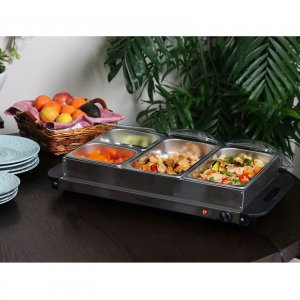 Megachef MC-9003C Buffet Server Amp; Food Warmer With 4 Removable Sect