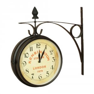 Nostalgic NOSTALGIC Kensington Station Double Side Clock (large)