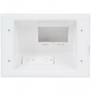 Datacomm 45-0024-WH 45-0024-wh Recessed Pro-power Kit With Duplex Rece