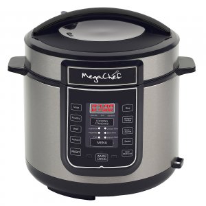 Megachef MCPR100A 6 Quart Digital Pressure Cooker With 14 Pre-set Mult