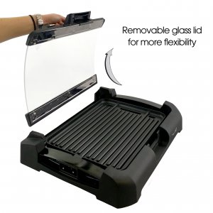 Megachef MCG-106 Reversible Indoor Grill And Griddle With Removable Gl