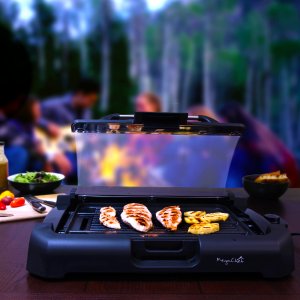 Megachef MCG-106 Reversible Indoor Grill And Griddle With Removable Gl