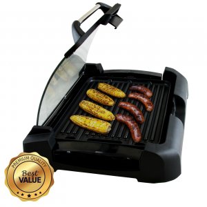 Megachef MCG-106 Reversible Indoor Grill And Griddle With Removable Gl