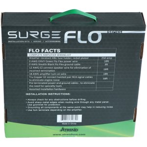 Surge F-0 F-0 Flo Series Amp Installation Kit (0 Gauge, 5,000 Watts)