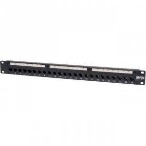 Tripp N254-024 24-port Cat6 Cat5 Patch Panel Feed Through Rackmount 56