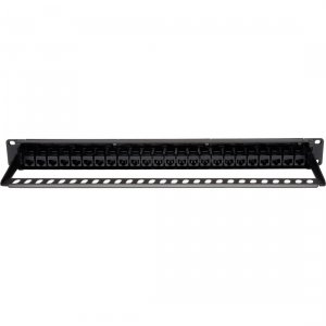 Tripp N054-024 , Patch Panel, 24-port 1u Rackmount, Cat5e Feedthrough,