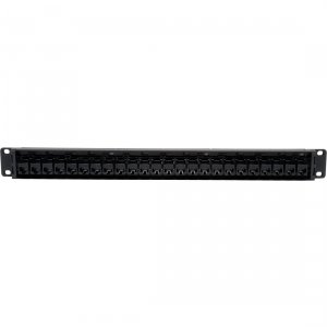 Tripp N054-024 , Patch Panel, 24-port 1u Rackmount, Cat5e Feedthrough,