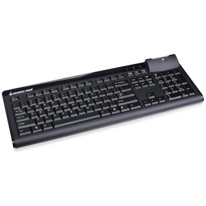 Iogear GKBSR201 104-key Keyboard With Integrated Smart Card Reader Is 