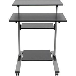 Tripp WWSSRC Rolling Standing Desk Workstation Height Adjustable Mobil