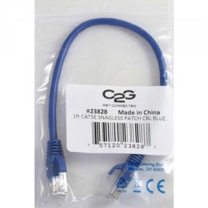 C2g 21943 200' Cat5e Snagless Cable Blue