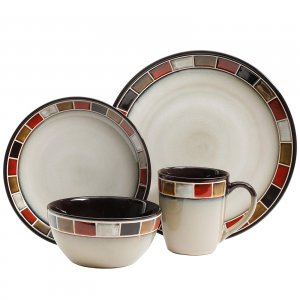 Gibson 114348.16R Roja 16pc Dinnerware Set