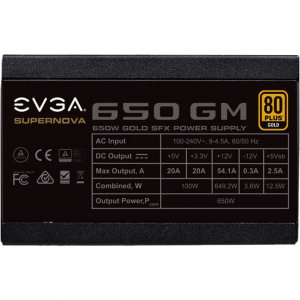 Evga 123-GM-0650-Y1 Power Supply 123-gm-0650-y1 Supernova 650 Sm 650w 