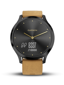 Garmin DH0100185010 Vivomove Hr Premi Blk Tansuede