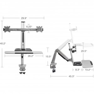 Siig CEMT2G12S1 Ac Ce-mt2g12-s1 Standing Desk Converter W Kb  Counterb