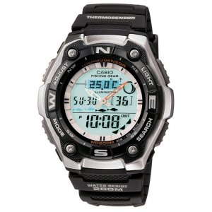 Casio AQW101-1AV Fishing Timer Ana Digital