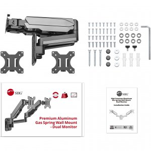 Siig CEMT2M12S1 Accessory Ce-mt2m12-s1 Premium Aluminum Gas Spring Wal