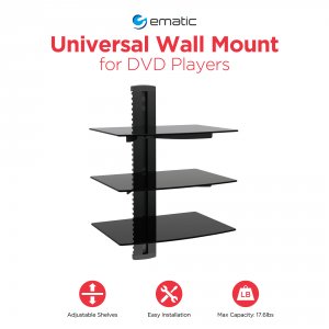 Ematic EMD213 Dvd Player 3 Shelf Mount