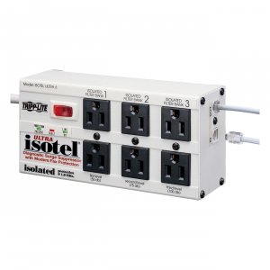 Tripp ISOTEL6ULTRA , Surge Protector, 6 Outlet, 6ft Cord, 3330 Joules,