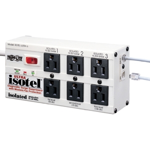 Tripp ISOTEL6ULTRA , Surge Protector, 6 Outlet, 6ft Cord, 3330 Joules,