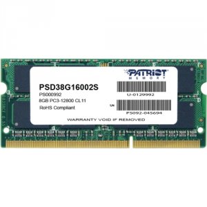 Patriot PSD38G16002S 8gb Cl11 1600mhz Sodimm