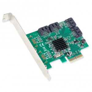 Syba SI-PEX40062 Controller Card Si-pex40062 4port Sata Iii 6gb S Pci 