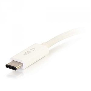 C2g 29534 Usb-c To Vga+usb-c Charging White