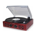 Techplay ODC15 3 Speed Wooden Retro Classic Turntable With Fm Radio, H