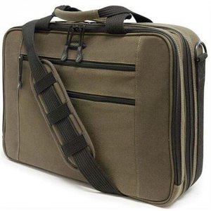 Mobile MECBC9 (r)  16 Pc17 Macbook(r) Canvas Eco Briefcase, Olive Gree