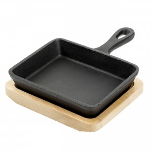 Gibson 94250.02 Home Campton 5.3 Inch Mini Square Cast Iron Frying Pan