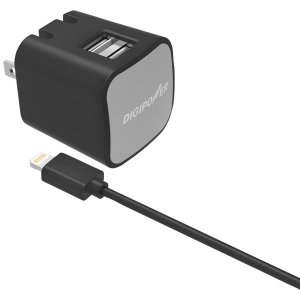 Digipower IS-AC2DL (r) Is-ac2dl Instasense(tm) 2.4-amp Dual-port Wall 