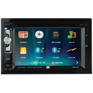 Dual XDVD276BT Double Din 6.2 Inch Lcd Screen Dvd Bluetooth Usb