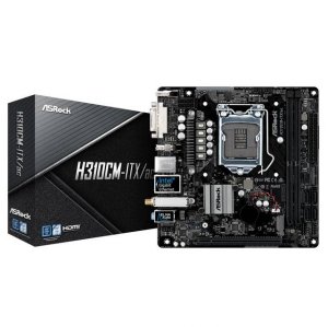 Asrock H310CM-ITX/AC Mb H310cm-itx Ac Intel Lan Hdmi Dvi Dp Usb 3.1 Ge