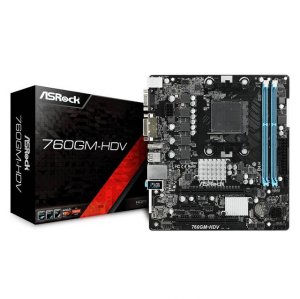 Asrock 760GM-HDV Motherboard 760gm-hdv Am3+ Am3 Amd Phenom 760gb Sb710