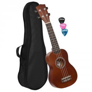 Cascha EH3953 Soprano Ukulele With Bag And 3 Picks