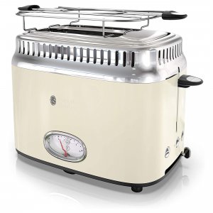 Russell TR9150CRR Retro Style 2 Slice Toaster In Cream