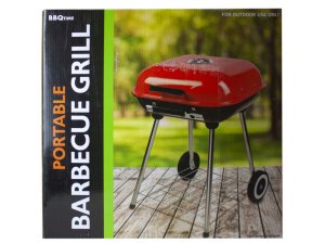 Bulk UU901 Square Charcoal Barbecue Grill With Wheels