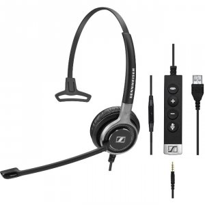 Demant 507254 Monoral Uc Headset With Hook Button, 3.5mm Jack And Usb 