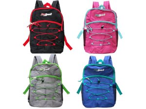 Bulk GE429 Deluxe Multi-pocket Backpack With Beverage Pocket In Assort